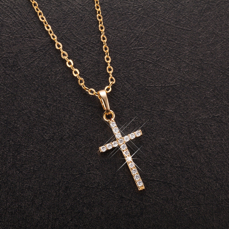 Hip Hop Cross Zircon Simple Fashion Necklaces