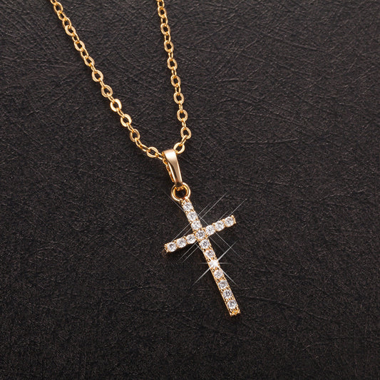 Hip Hop Cross Zircon Simple Fashion Necklaces