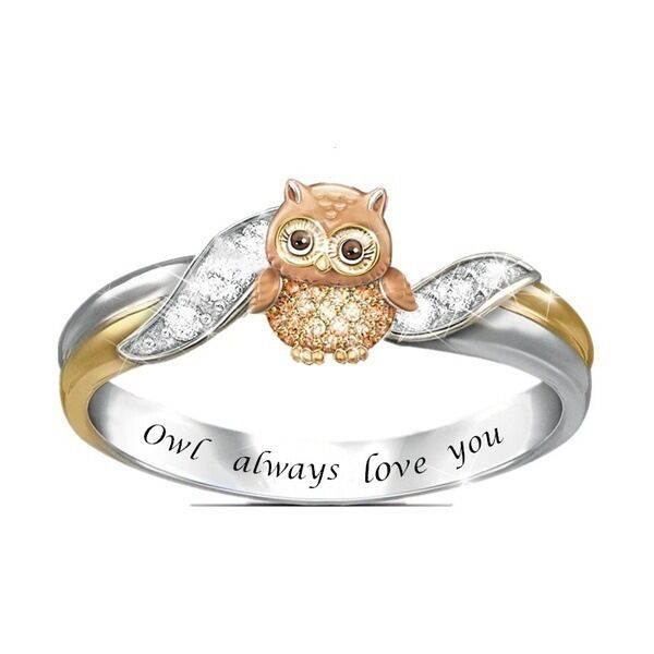 Women's Popular Bee Lettering Creative Animal Shape Ring