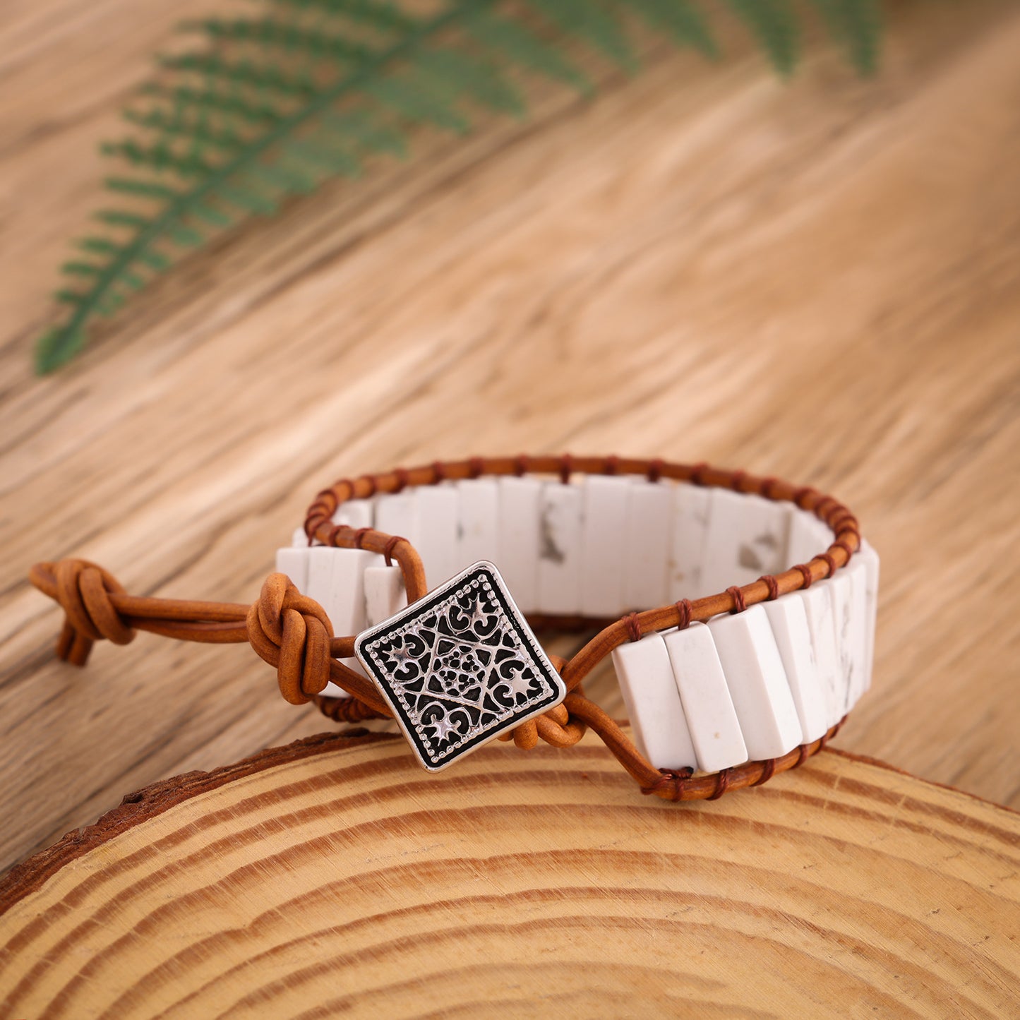 Imitation Handmade Woven Leather String Bohemian Bracelet