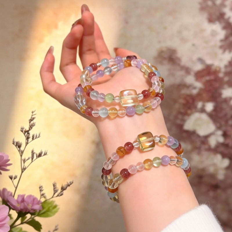 With Shape Square Crystal Fashion Clear Bracelets