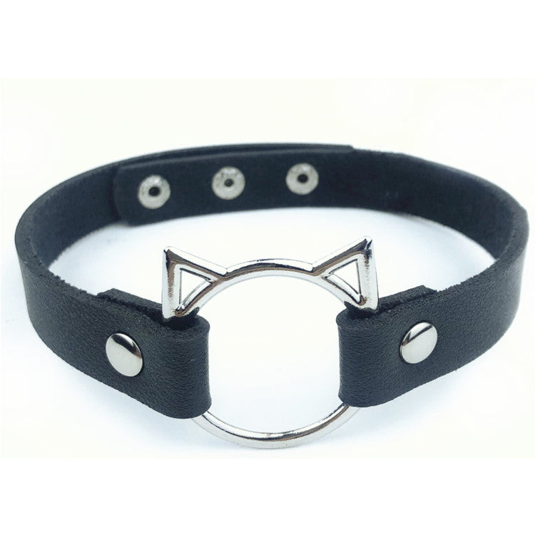Heart Trendy Cat Head Personality Couple Performance Necklaces