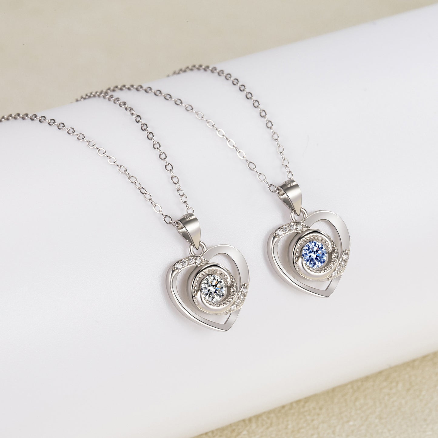 Loving Heart In Sterling Sier Sweet Cool Hot Female Niche Necklace