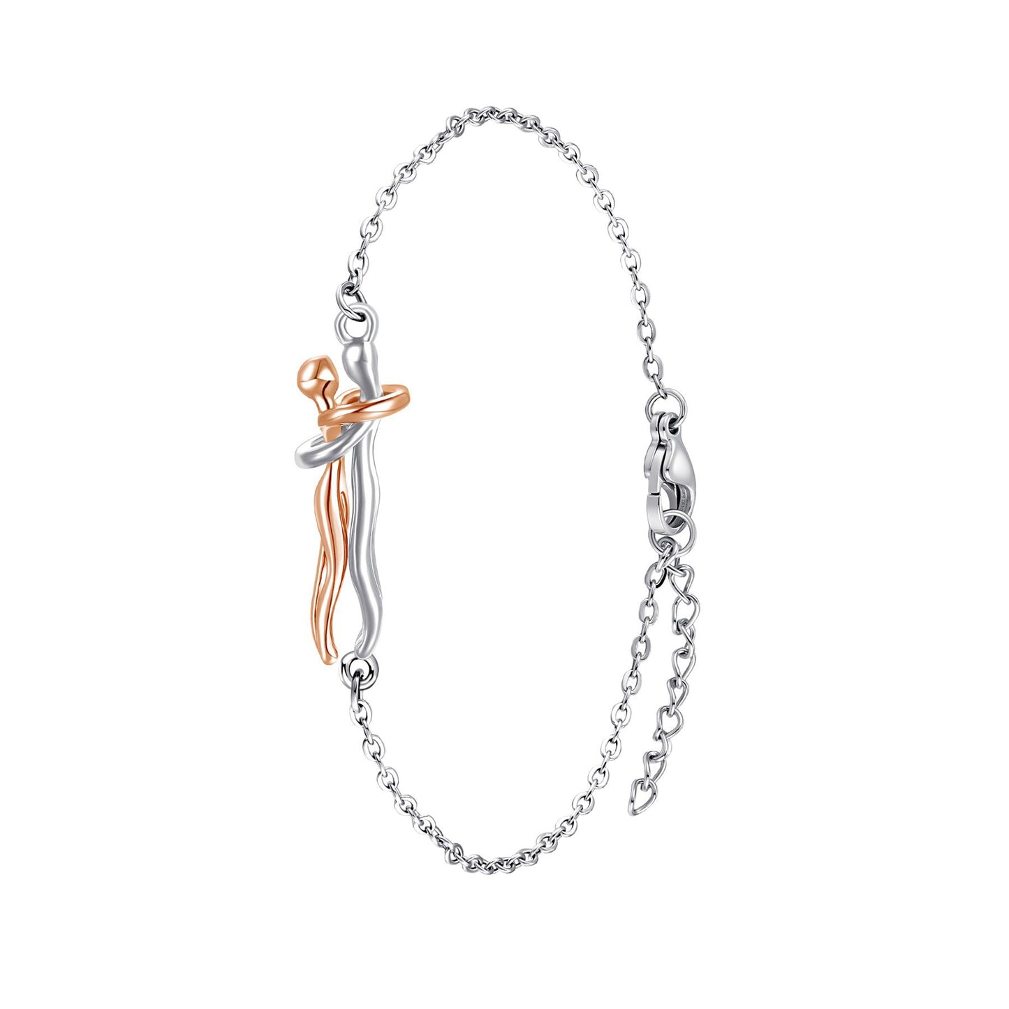 Women's & Men's Couple Hug Romantic Emotion Expression Clavicle Necklaces