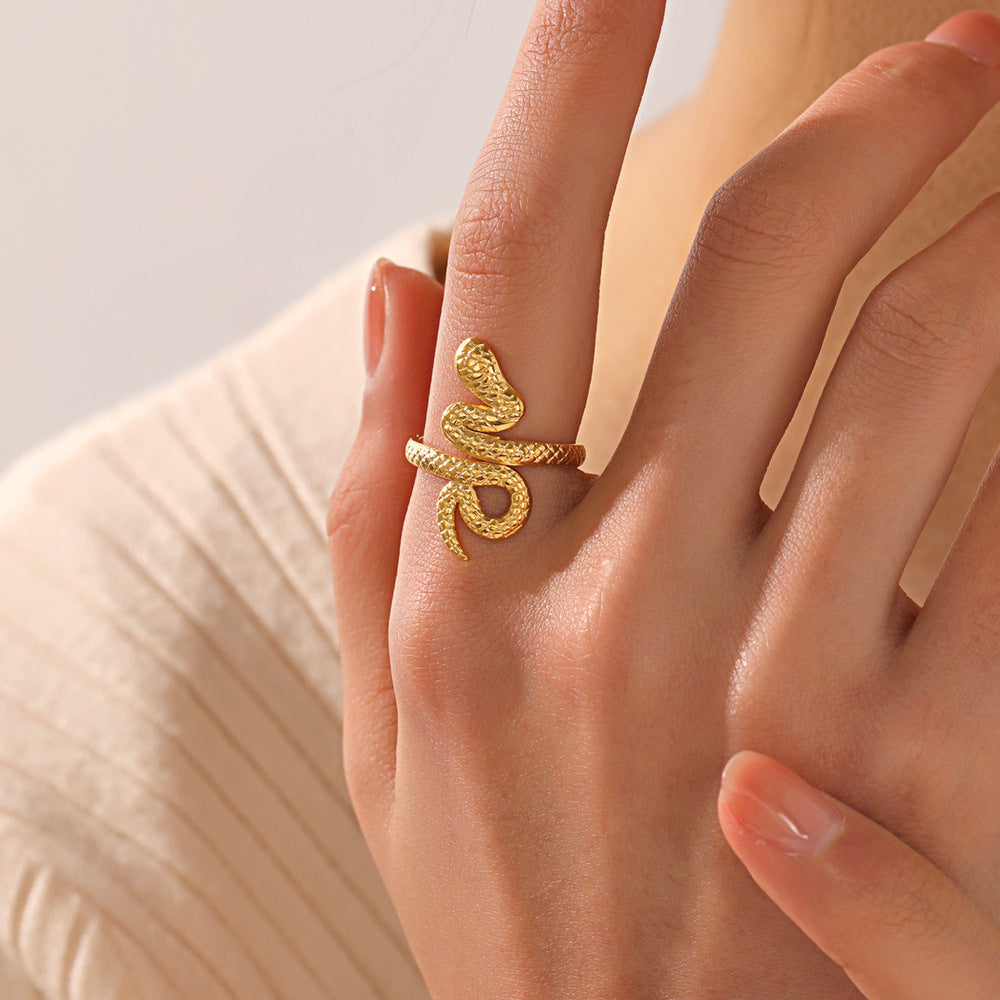 Steel Personality Simple Retro Ethnic Style Rings