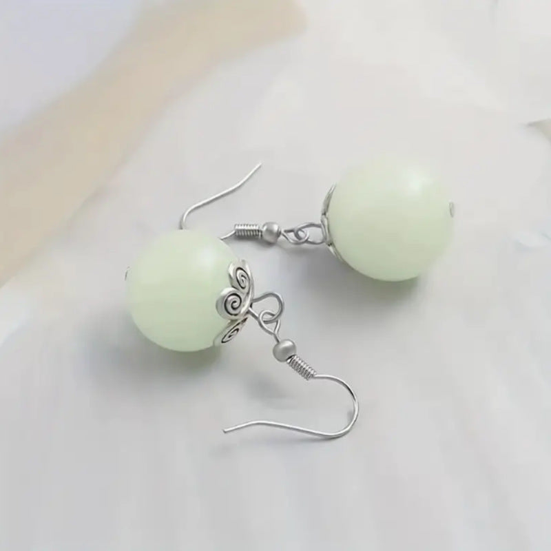 Women's Ball Bead Halloween Luminous Stereo Pearl Simple Personality Ear Hook