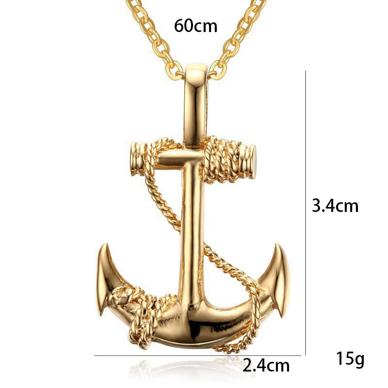 Men's Hot Boat Anchor Pirates Of The Necklaces