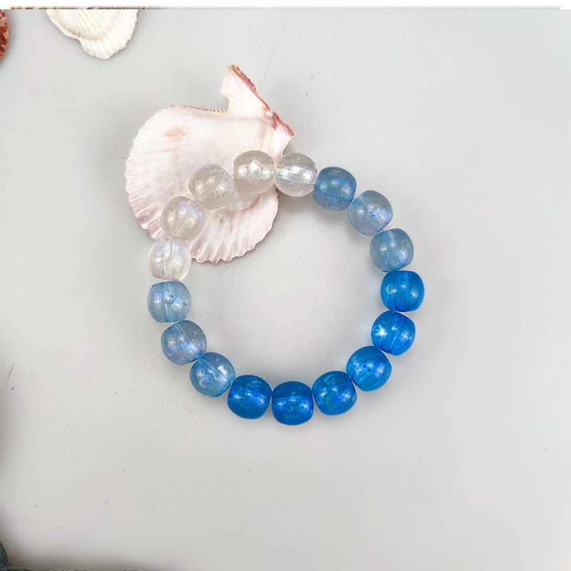 Children's Gradient Luminous Starry Sky Around Finger Plate Toy Pliable Temperament Bracelets