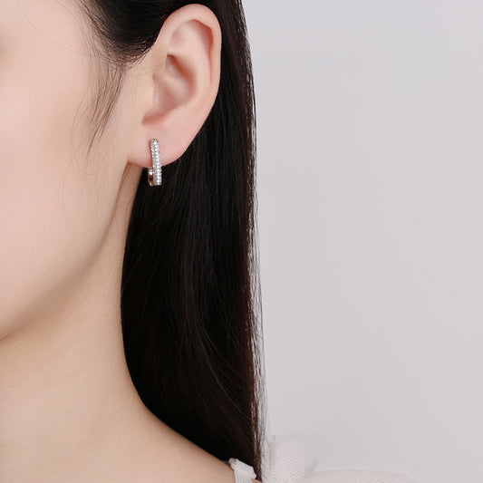 Women's British Style Ear Clip Micro Earrings