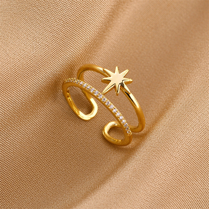 Women's Style Personalized Advanced Light Luxury Pearl Rings