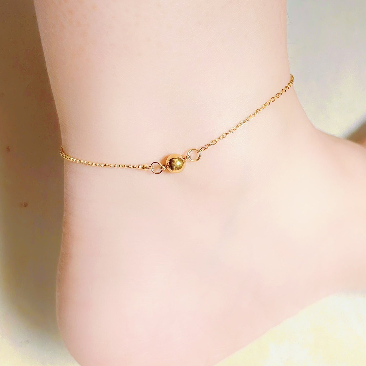 Women's Steel High-grade Gold Does Not Fade Anklets