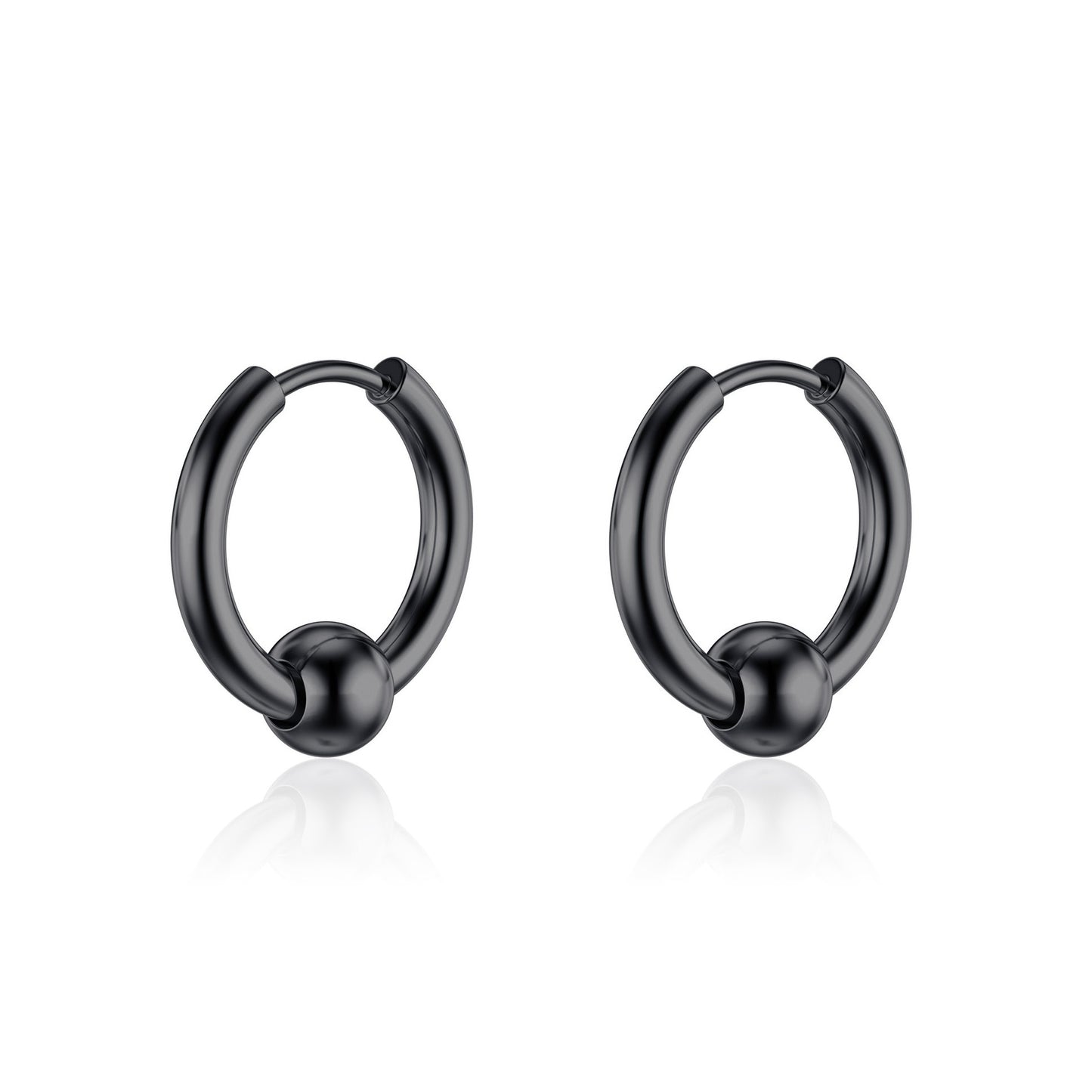 Electroplated Fashion Ear Clips Circle Pointed Cone Bone Earrings
