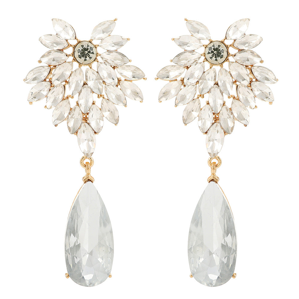 Fashion Shining Rhinestone Water Drop Large Pendants