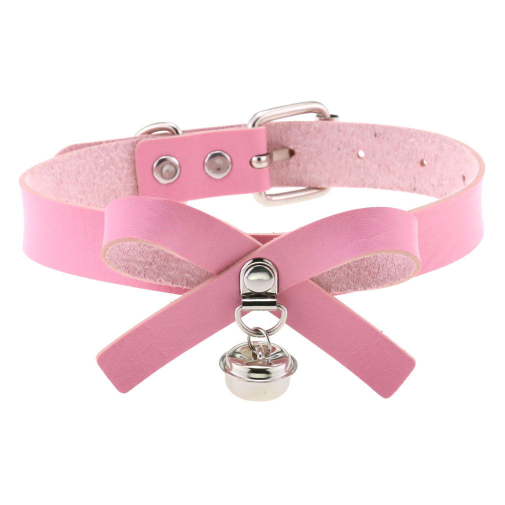 Punk Soft Graceful Bow Neckband Sexy Clang Collar