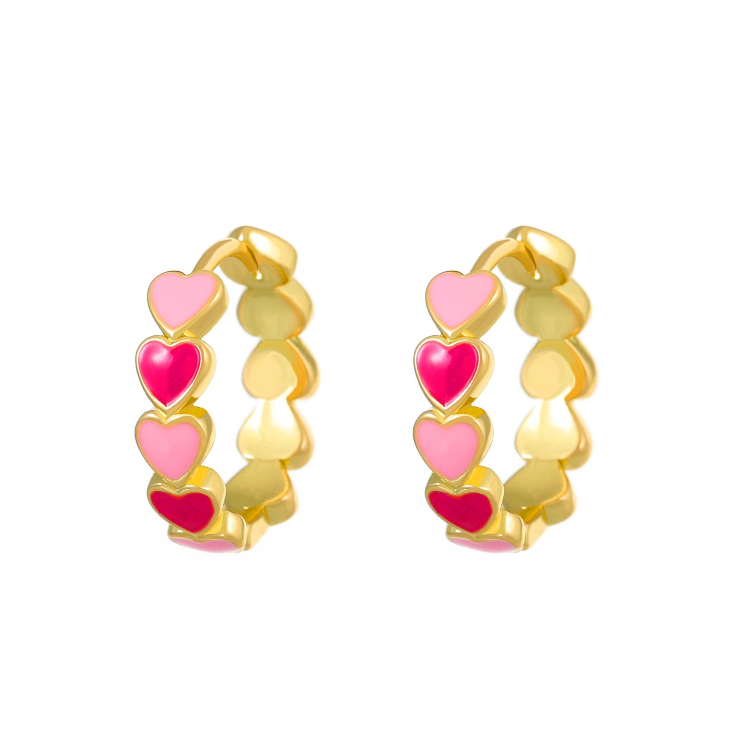 Heart Female Trend Sweet Cool Copper Earrings