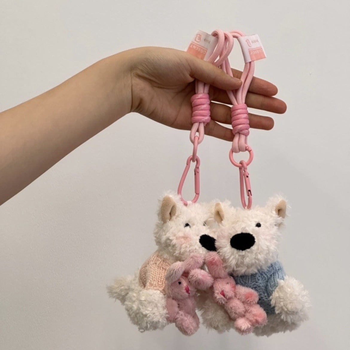 Highland Scrawled Puppy Plush Doll Backpack Cute Hanging Ornaments