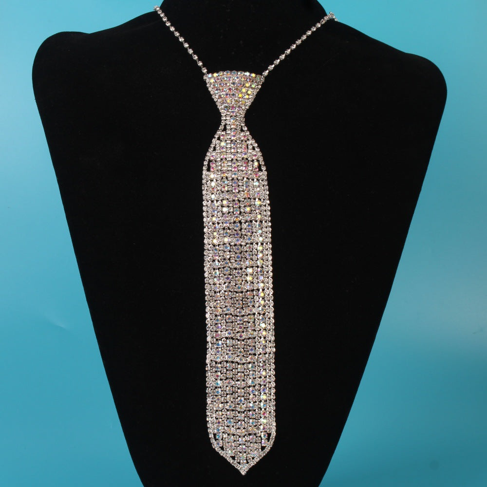 Women's & Men's Design Full Diamond Bridal Wedding Rhinestone Necklace