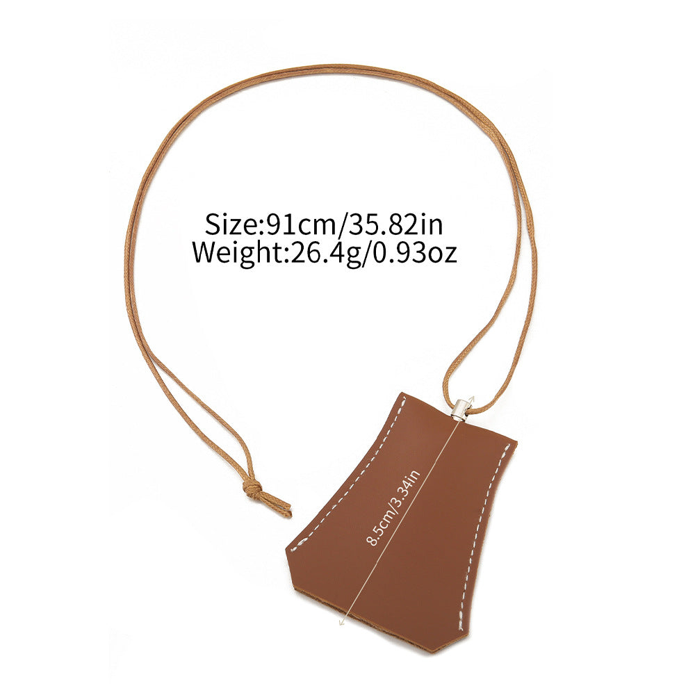 Sketch Vase Three-dimensional Leather Design Halter Minority Fashion Simple Necklaces