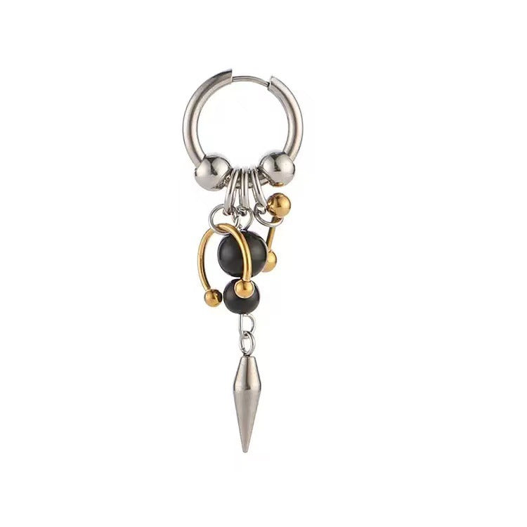 Women's & Men's Cone Niche Tassel Stitching Ear Clip Clips High Earrings