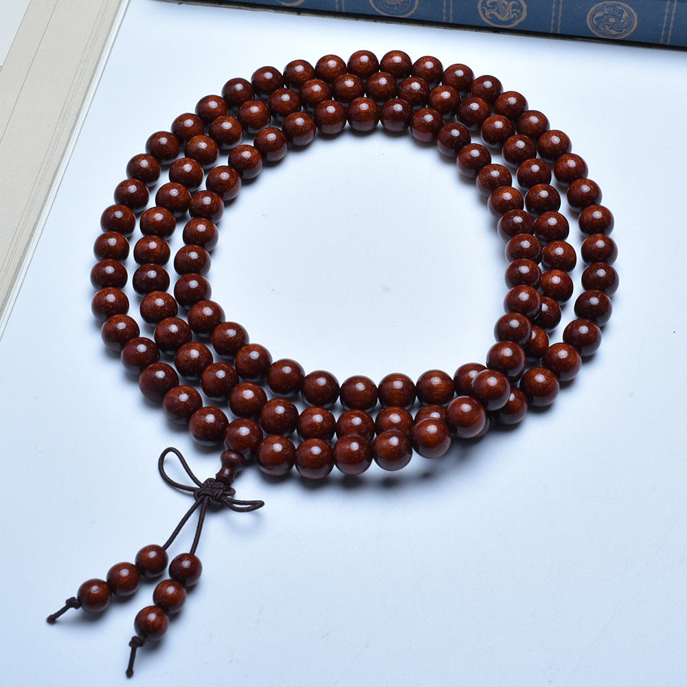 Women's & Men's Authentic Pterocarpus Wood Buddha Beads Batch Bracelet