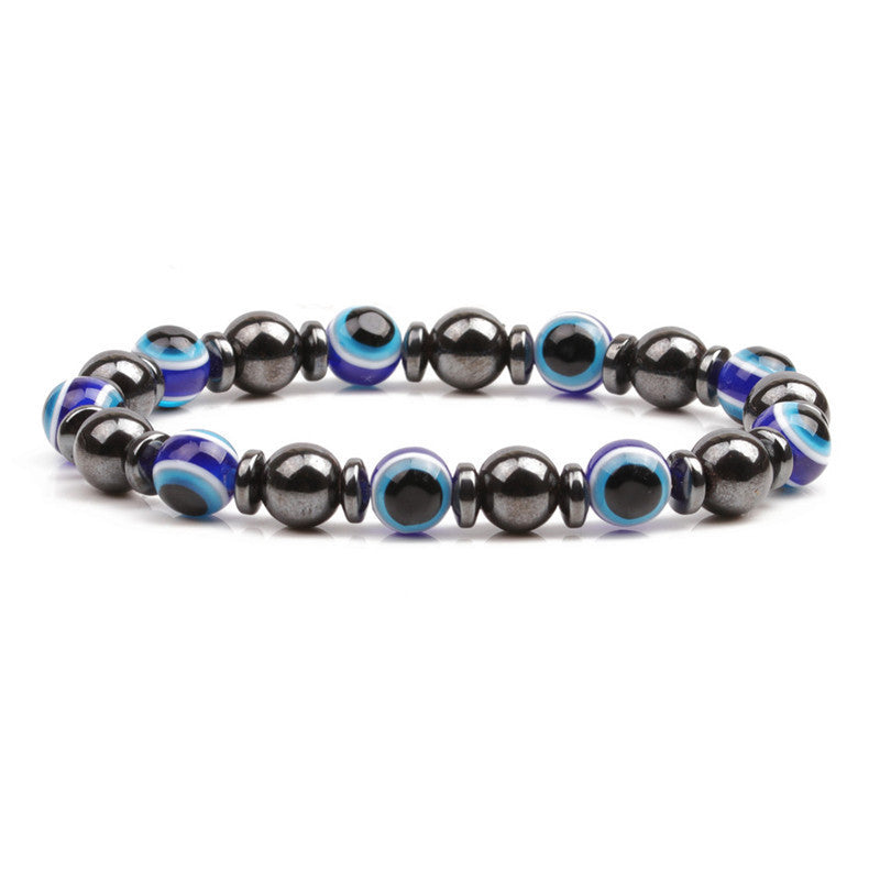 Fashion Stylish Men's Magnetic Haematite Beaded Bracelet