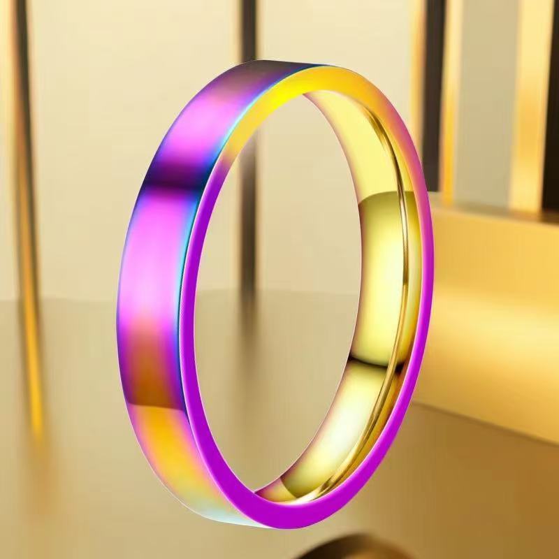 Men's Steel Personalized Trendy Cold Niche Glossy Rings