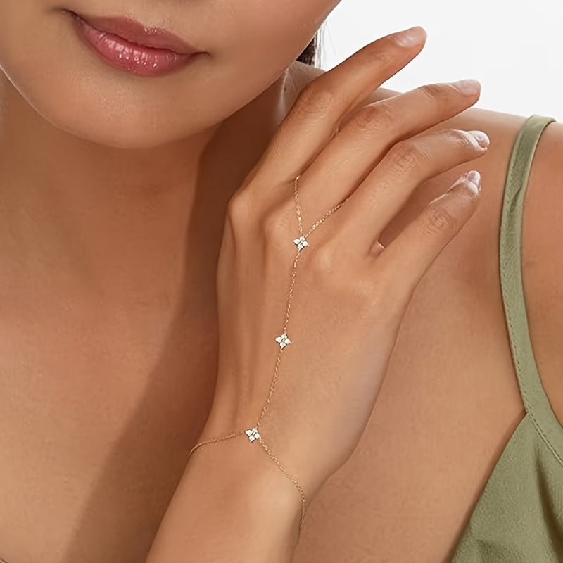 Fashion High Sense Chain Inlaid Zircon Bracelet