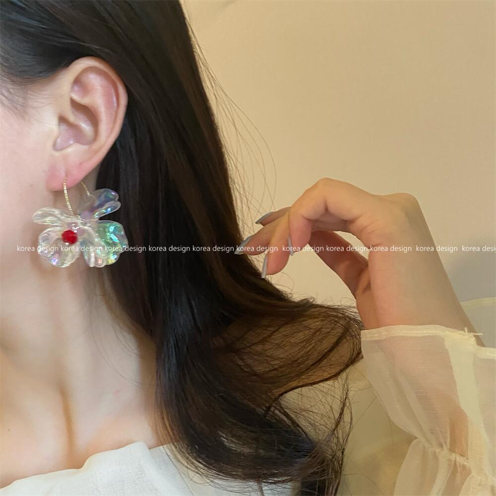 Women's Suitable For Summer Style Retro Crystal Flowers Earrings