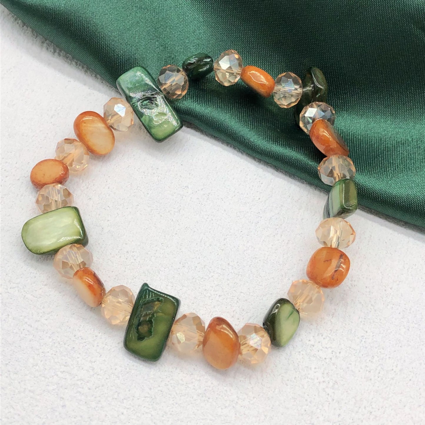 Colorful Dopamine Shell Simple Fresh Elastic String Various Bracelet
