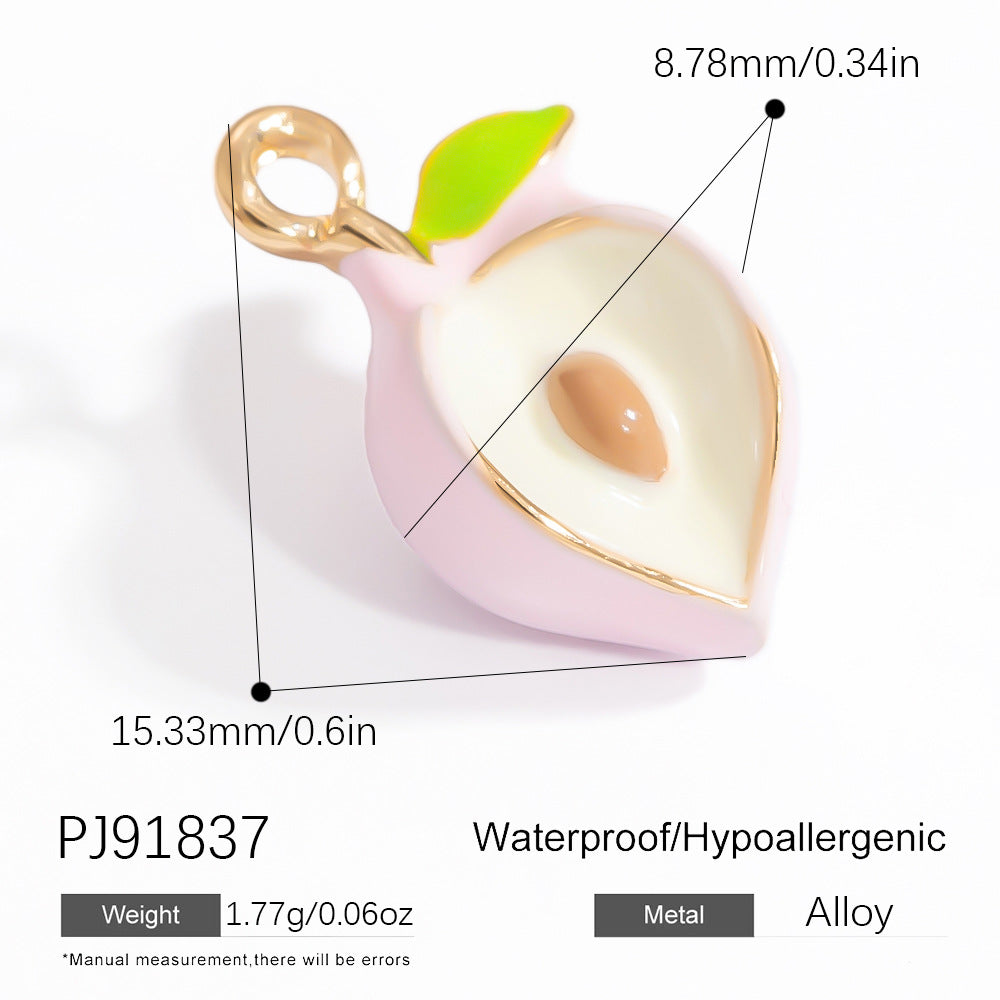 Mini Fruit Cartoon Pastoral Style Three-dimensional Jewelry Accessories