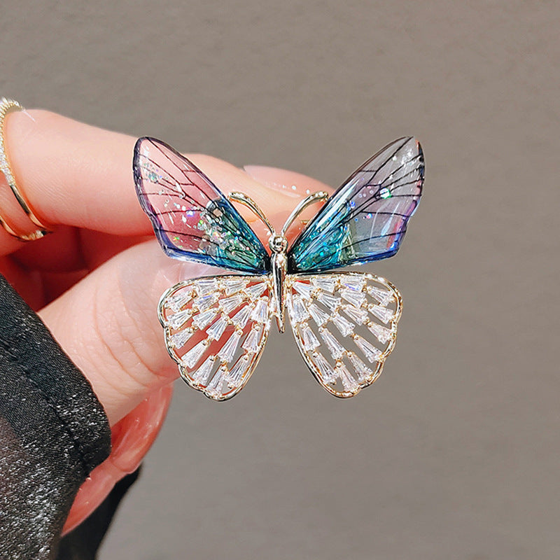 Butterfly Brooch High-grade Pin Exquisite Tassel Brooches