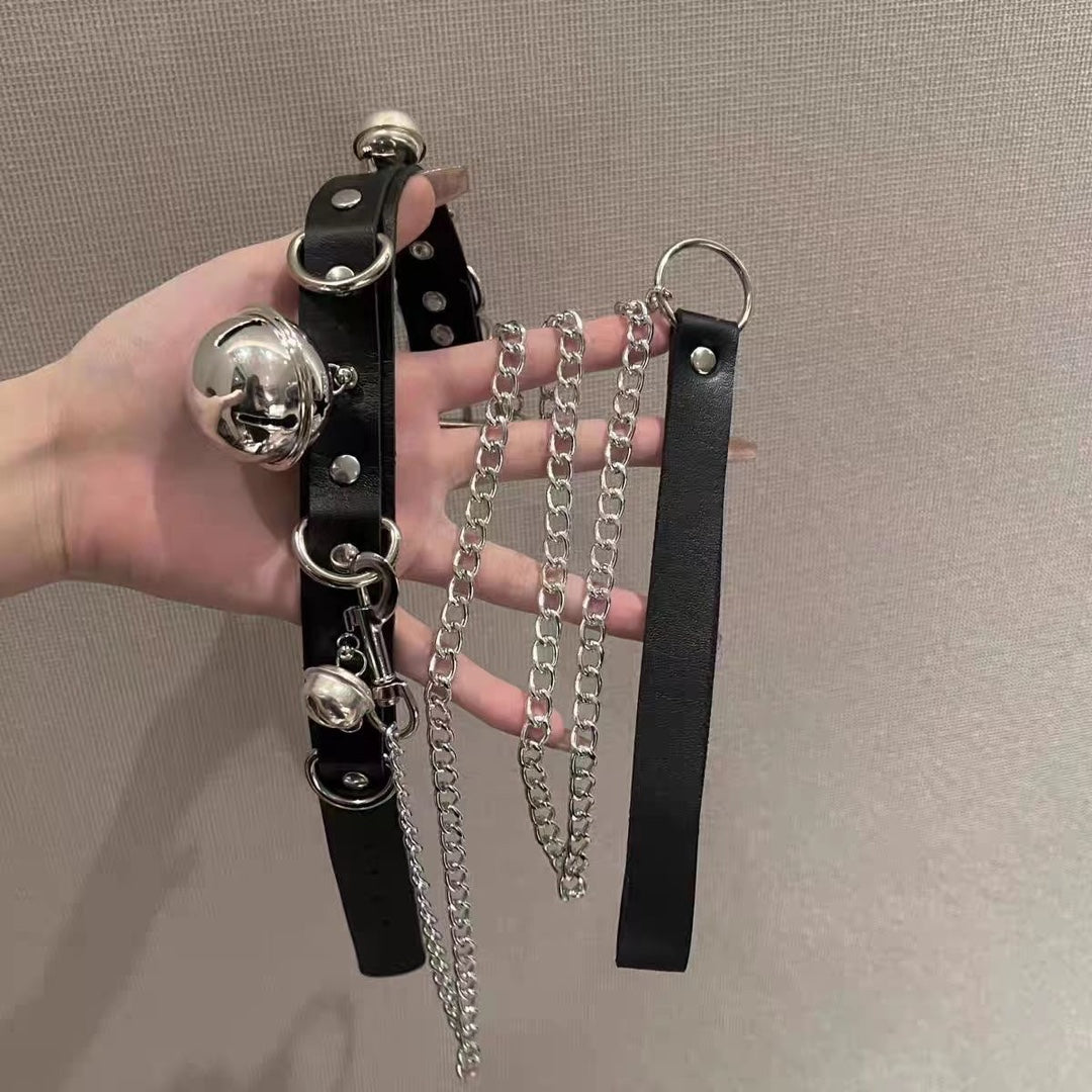 Female Neck Band Chain Black Clavicle Collar