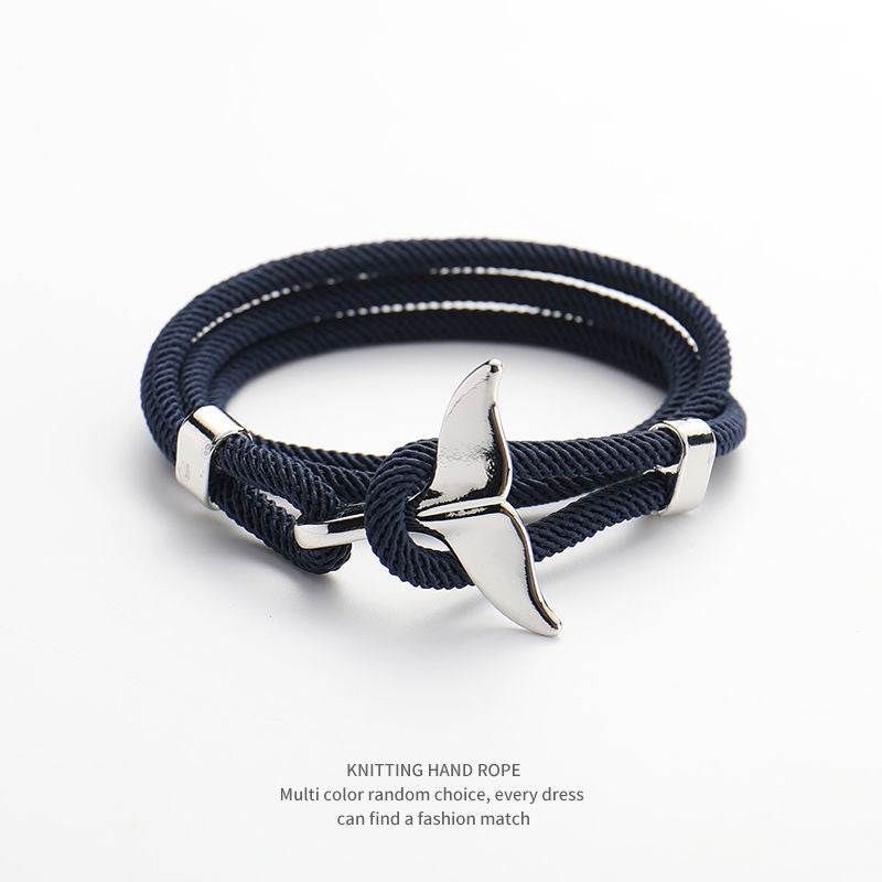 Men's Tail Hand Woven Rope Marine Life Bracelets