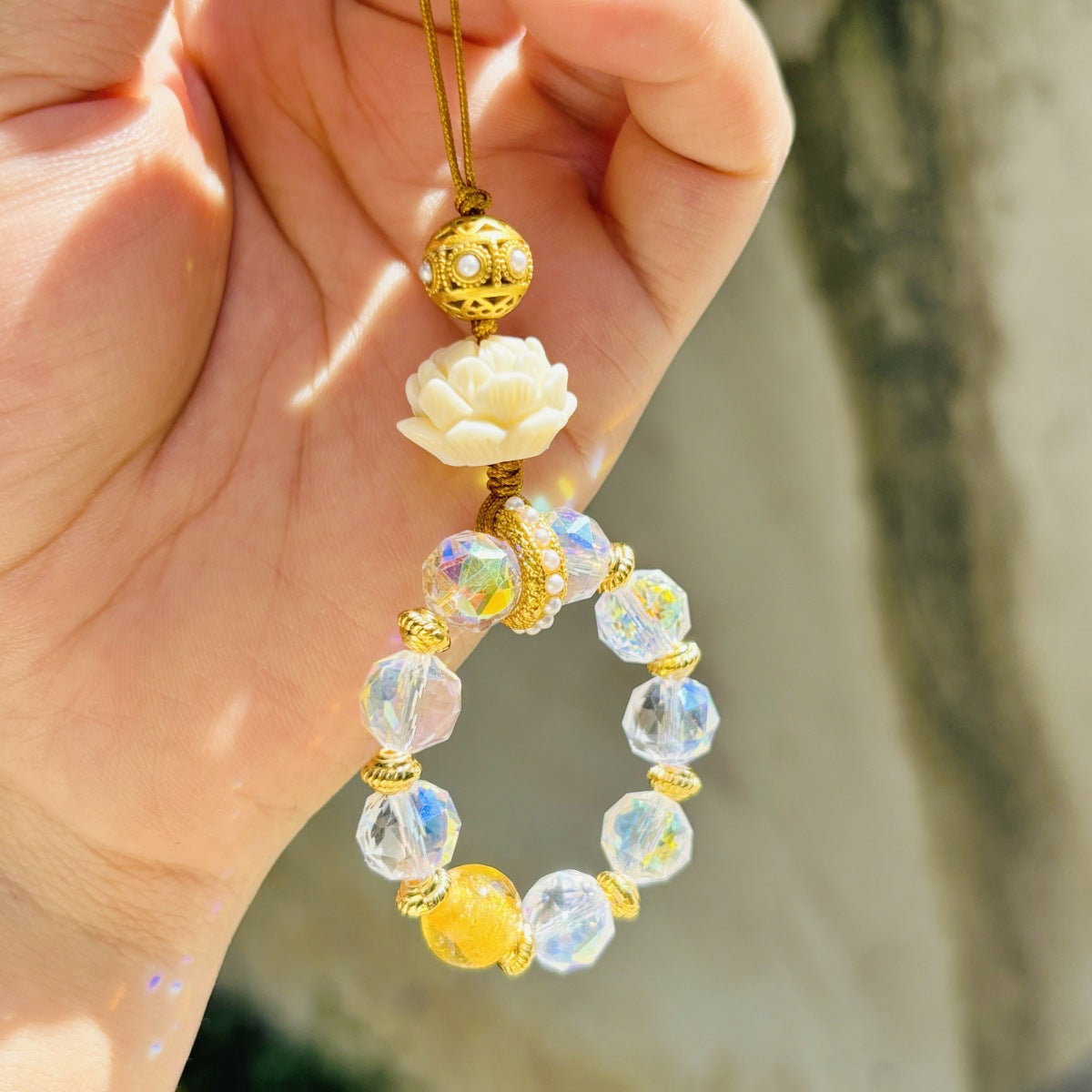 Citrine Package Car National Style Hair Hanging Ornaments