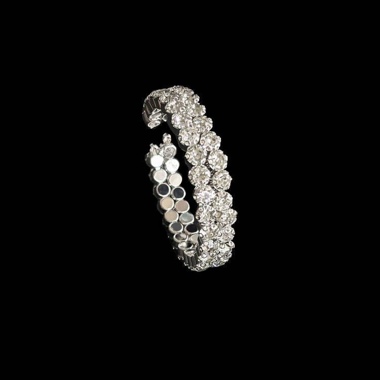 Women's Bridal Rhinestone Three-piece Clavicle Inlaid Light Jewelry Set