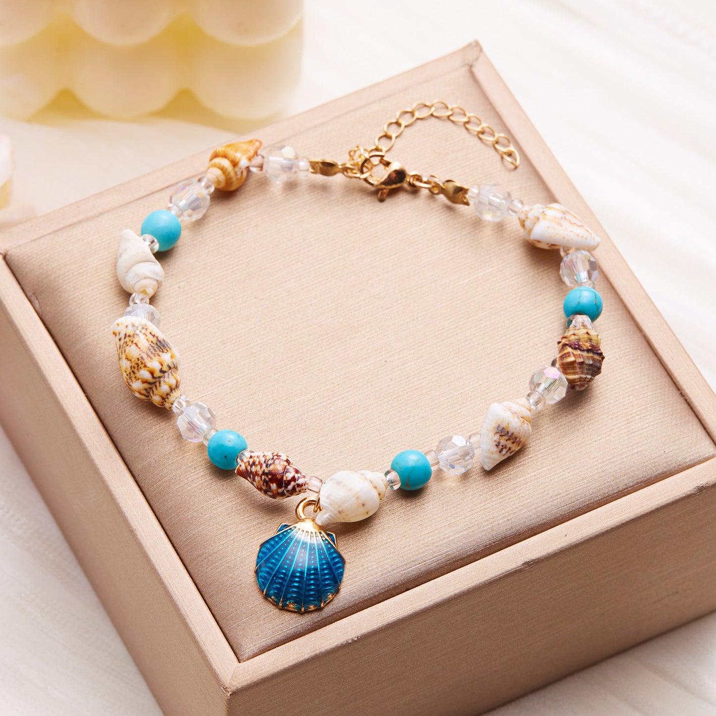 Beach Foot Ornaments Fashion Conch Bead Bracelets