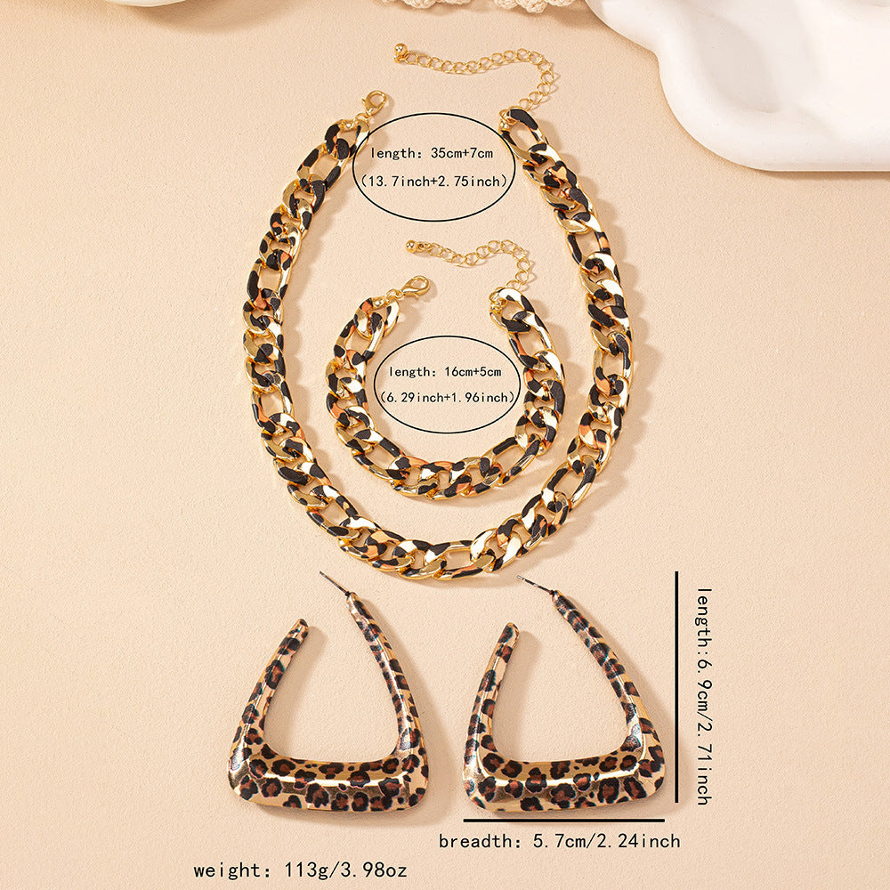 Geometric Trend Triangle Retro Sexy Minimalist Fashion Jewelry Set