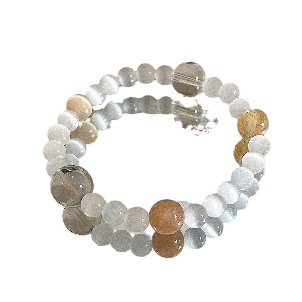 Mango Solar Terms Chinese Style White Clear Bracelets