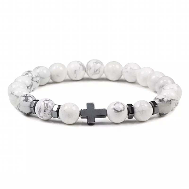 Stone Volcano Tigereye White-barked Pine Haematite Bracelets