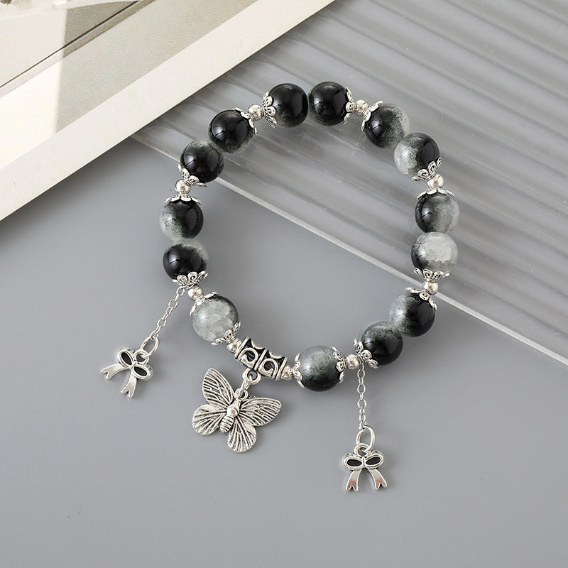 Graceful Crystal Super Moonstone Couple Girlfriends Bracelet