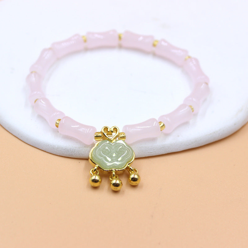 Bamboo Joint Longevity Lock Festival High Creative Girlfriends Bracelet