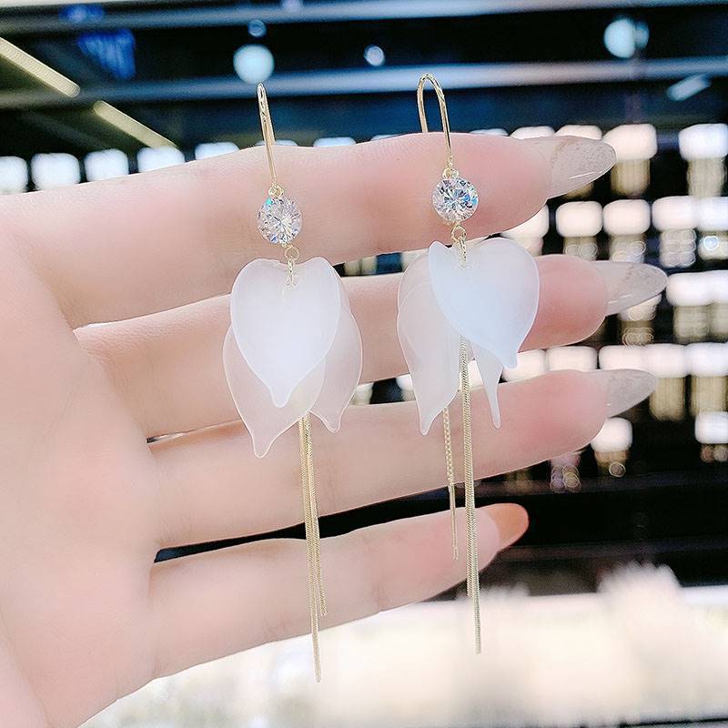 Sier Needle Sweet Simple Graceful Fashionable Super Fairy Ear Hook
