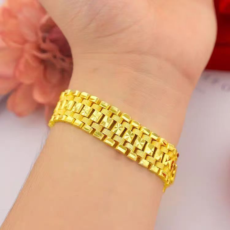 Men's Vietnam Placer Gold Watch Chain Domineering Bracelet