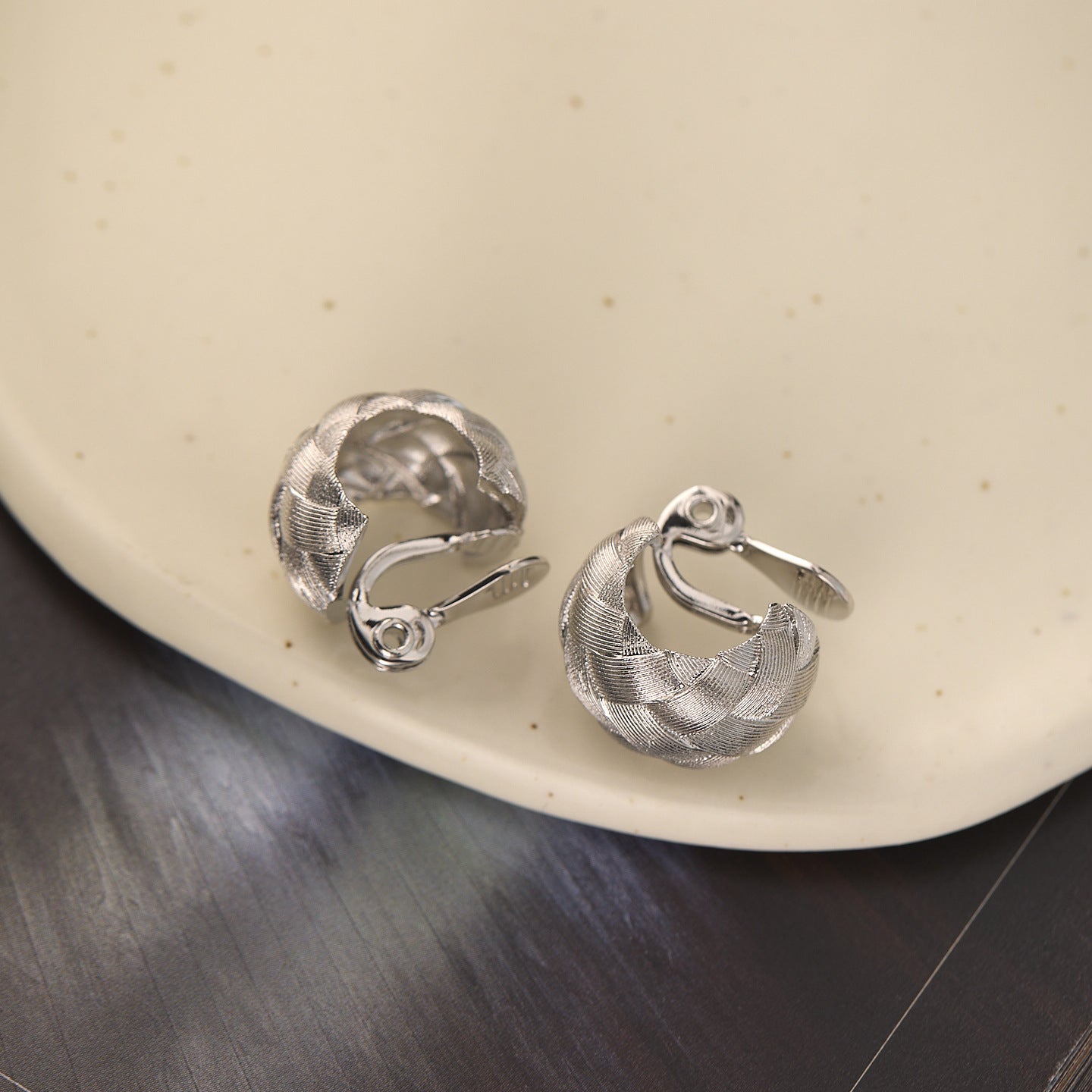 Woven Vine Two-color Optional Resistance Ear Clip Earrings