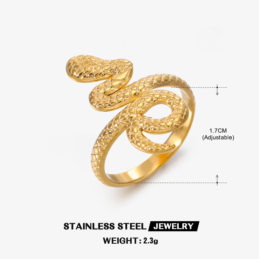 Steel Personality Simple Retro Ethnic Style Rings
