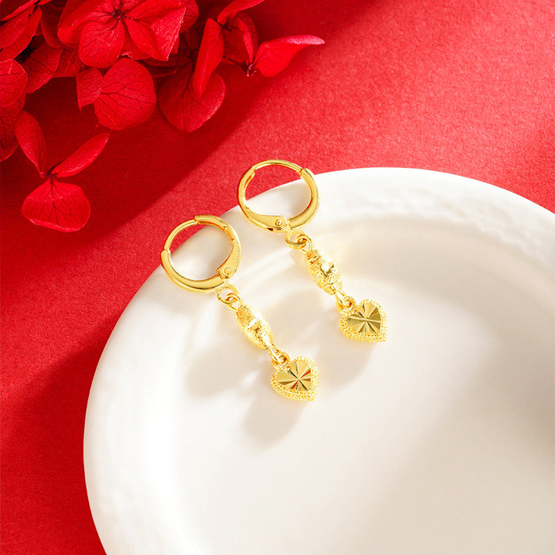 Women's Placer Gold Tassel No Color Fading Rings
