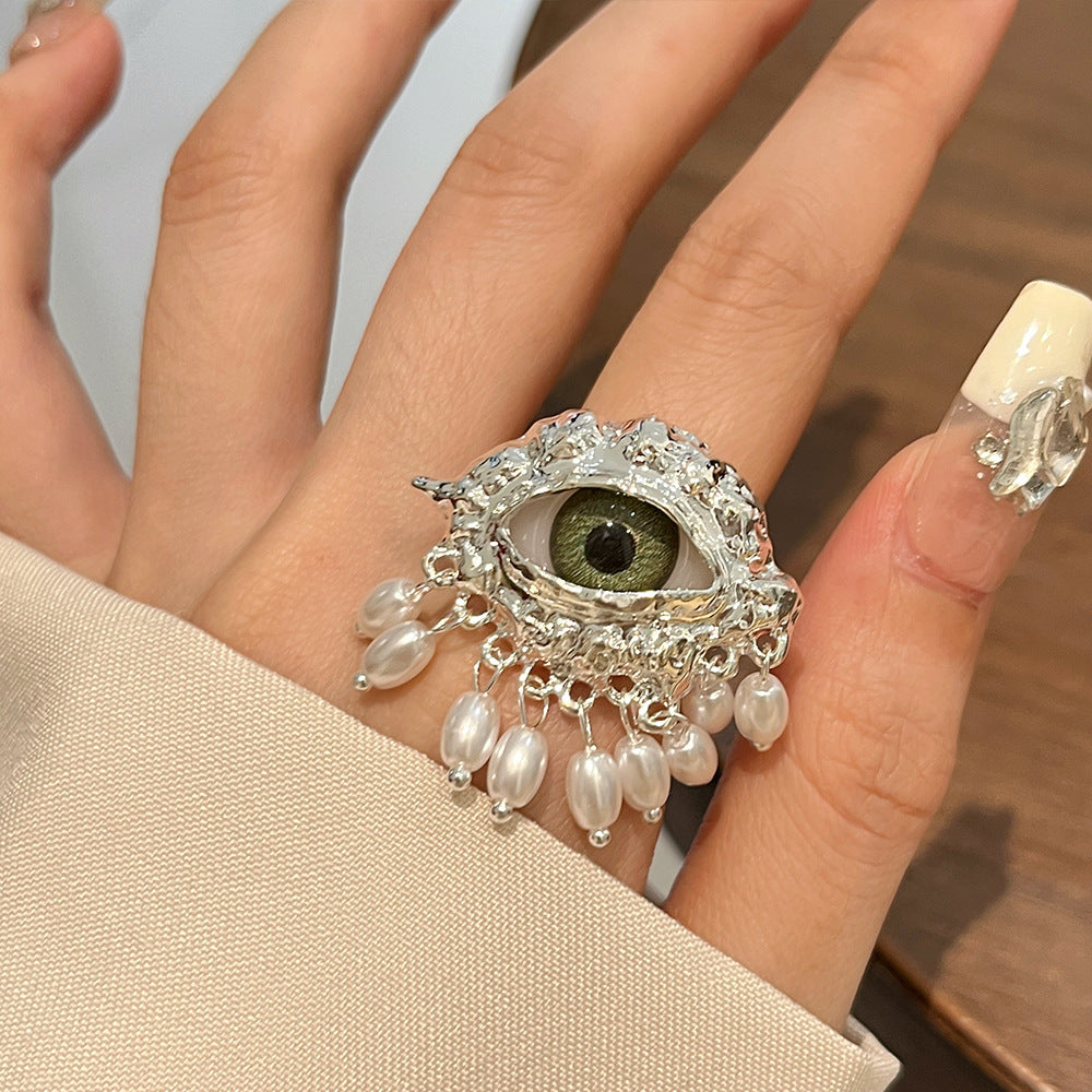 Devil's Eye Female Niche High-grade Light Luxury Retro Rings