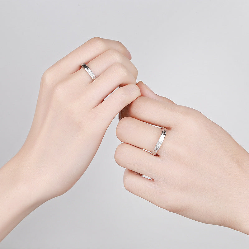 Like Junior High School Pair Design Closed Sterling Self-discipline Can Ring