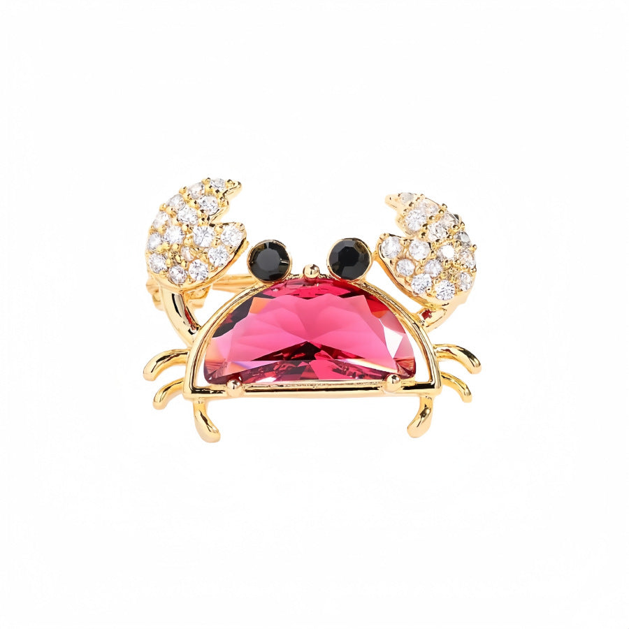 Summer Vacation Style Exquisite Inlaid Stone Blue Brooches