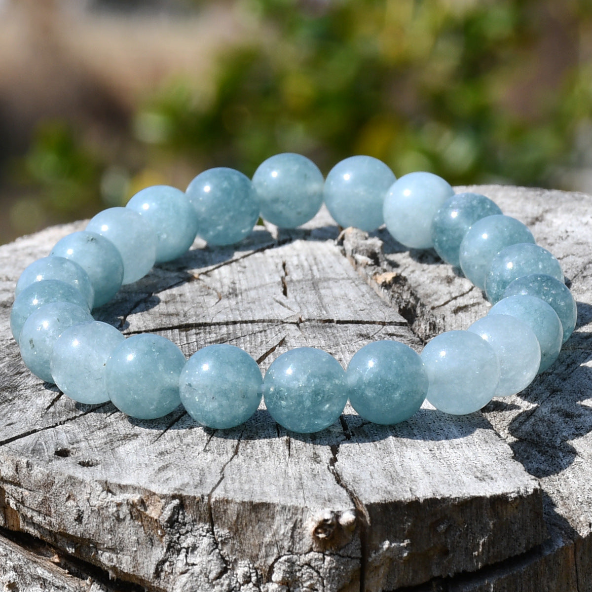 Women's & Men's Summer Colorful Beaded Aquamarine Crystal Niche Bracelets